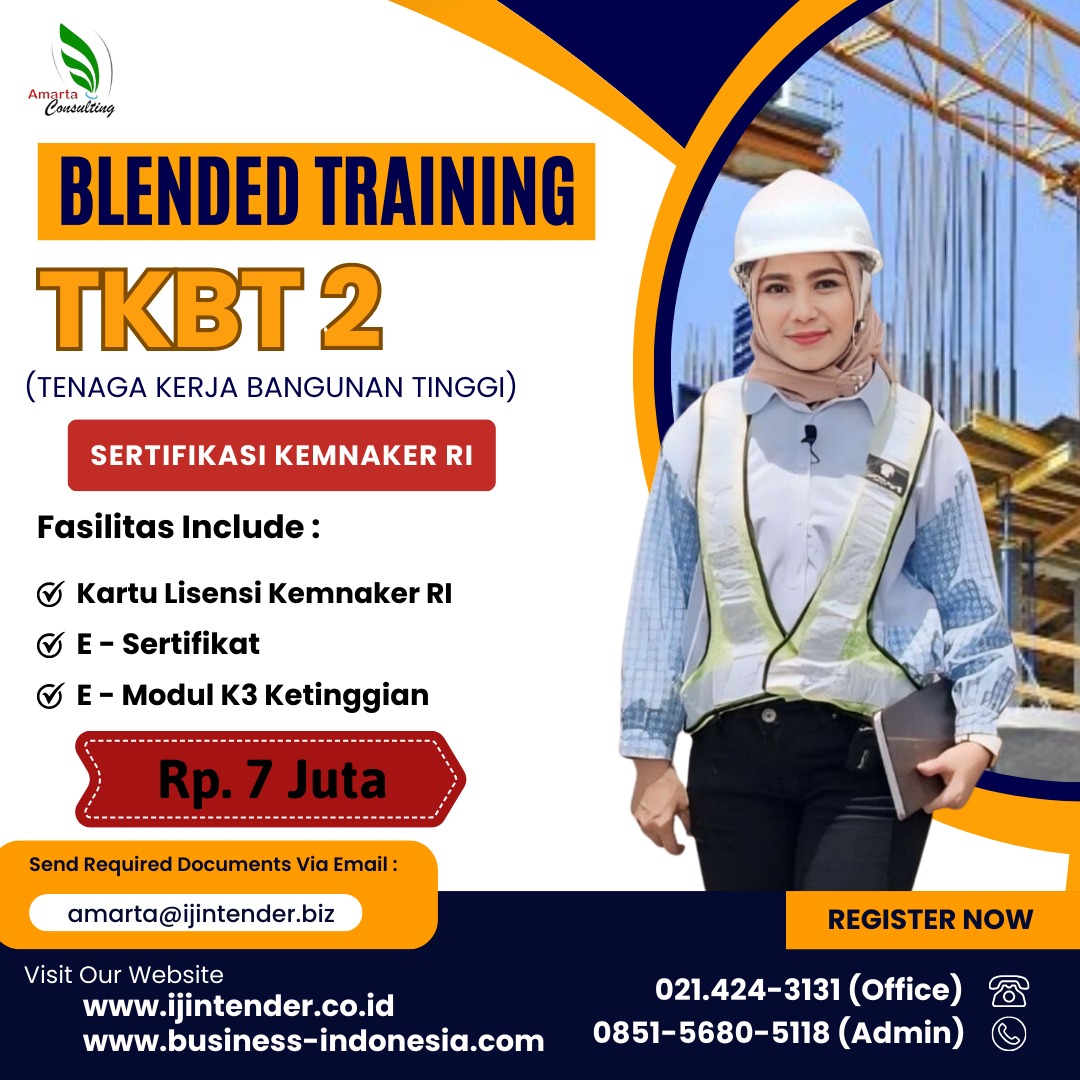 Training & Sertifikasi Tenaga Kerja Bangunan Tinggi (TKBT 2)